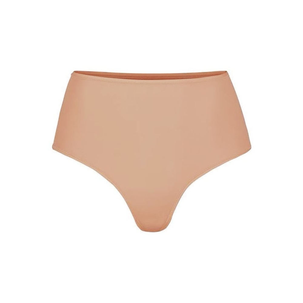 SKIMS High-Waisted Thong in Ochre Medium - Picture 2 of 6